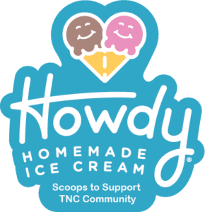 Howdy Homemade Ice Cream Scoops to Support TNC Community logo