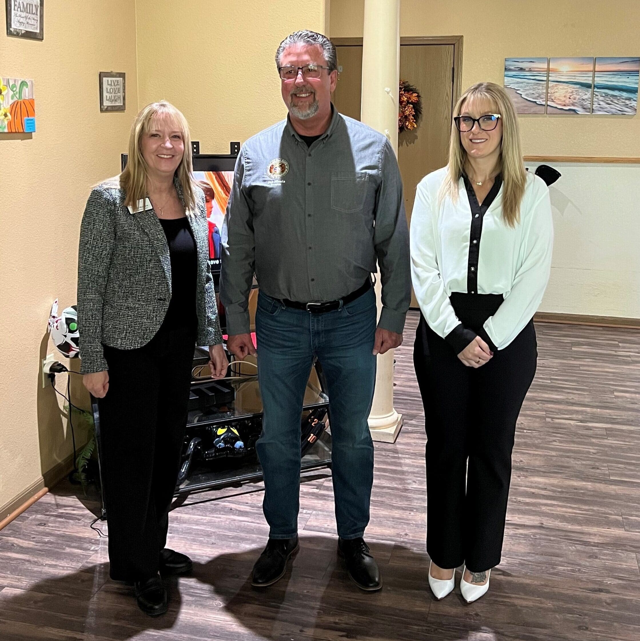 Senator Joe Nicola visiting TNC Community residential home for individuals with disabilities.